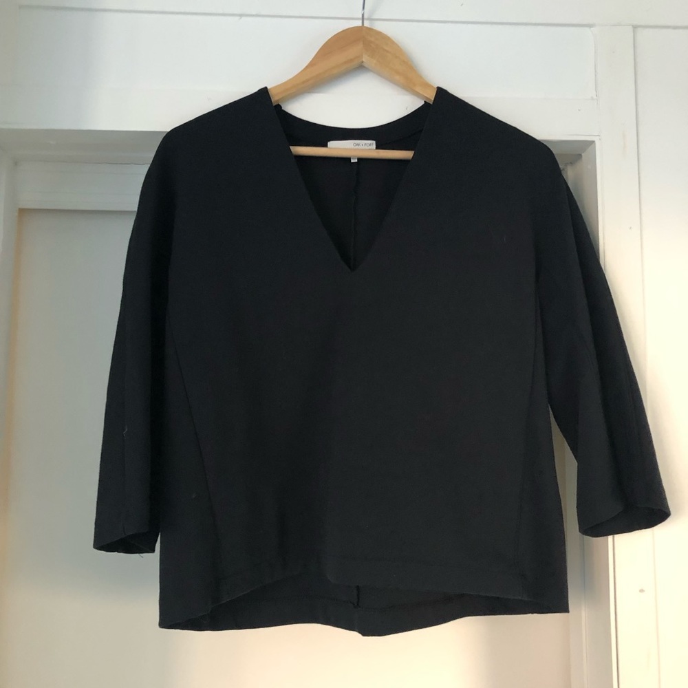 Black Structured Top - image 1